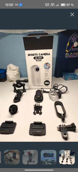 Cámara Deportiva 4K WiFi NUEVA + Micro SD 64GB U3