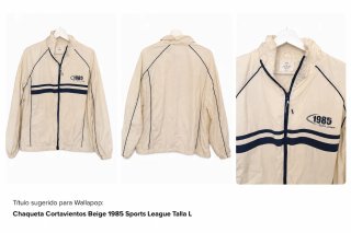 Chaqueta Cortavientos Primark Beige Talla L