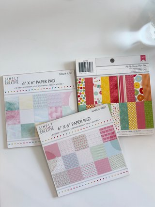 3 stacks Papeles Scrapbooking 6x6