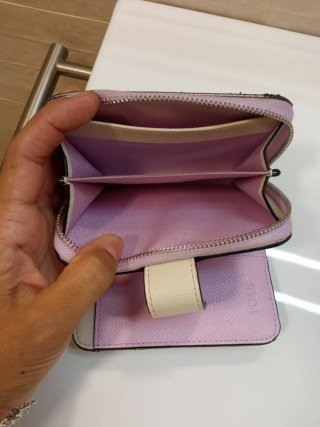 Monedero Tous auténtico beige y dorado