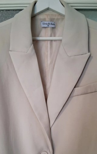 Chaqueta americana beige Olivia & Kate Talla L