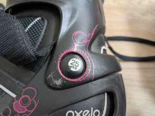 Patines Oxelo (39,5), mochila y protecciones