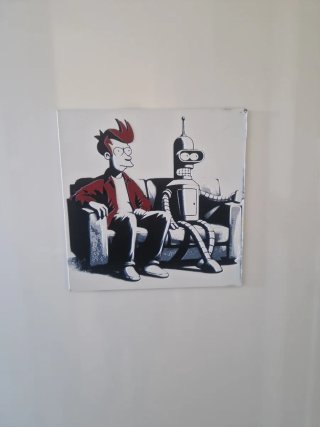 Lotografía Futurama Fry y Bender iman