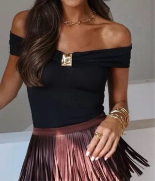 Body Zara Negro Talla S