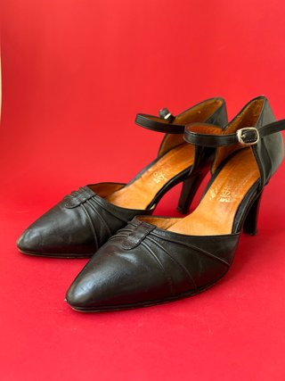 Zapatos de piel negros para tango