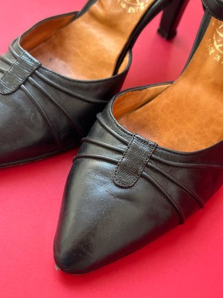 Zapatos de piel negros para tango
