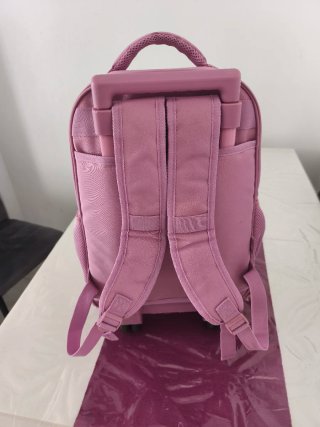 Mochila Reebok con ruedas color lila