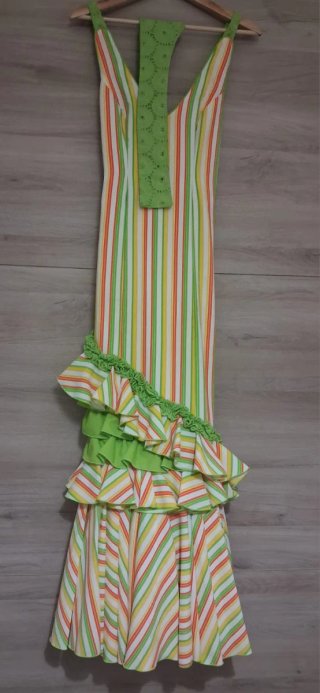 Vestido Flamenco Multicolor Lunares