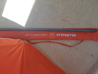 Sombrilla de playa GLADALLAS naranja 220cm