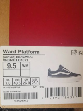 Vans Plataforma Talla 40.5