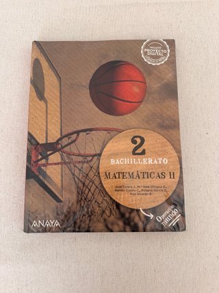 Matemáticas II. 2o de Bachillerato