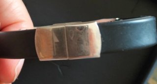 Bracciale Lotus Uomo Nero e Argento