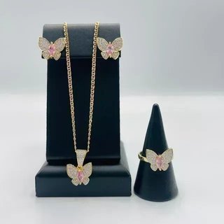 COLGANTE MARIPOSA PEQUEÑA ROSA.