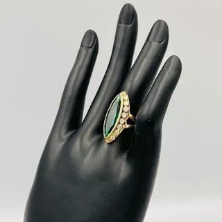 LANZADERA PIEDRA VERDE Y CIRCONITAS