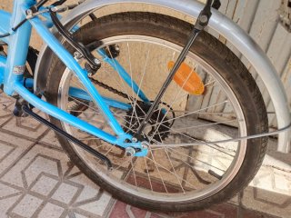 Bicicleta Plegable Azul