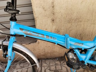 Bicicleta Plegable Azul