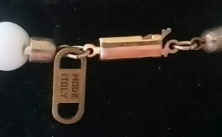 Collana multifilo resina e lucite anni '80