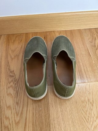 Alpargatas rejilla Mango verde T.40