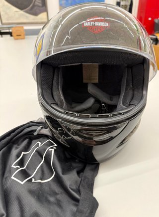 Casco Harley Davidson Negro XL Integral
