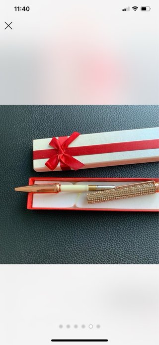 Caneta Rose Gold Cristais Dhgate