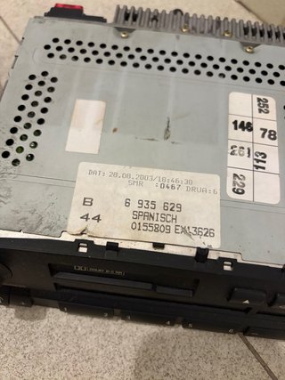 Radio Casette BMW Original Serie 3