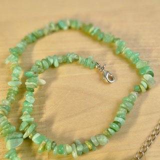 Collar Choker de Crisoprasa Natural Auténtica