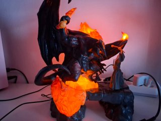 Figura Señor de los Anillos Balrog y Gandalf
