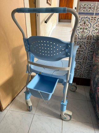 Silla de ducha WC Moem azul