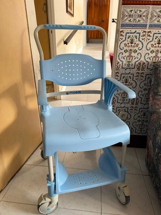 Silla de ducha WC Moem azul
