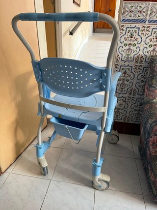 Silla de ducha WC Moem azul