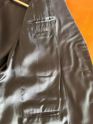 Traje de caballero 100% lana azul marino