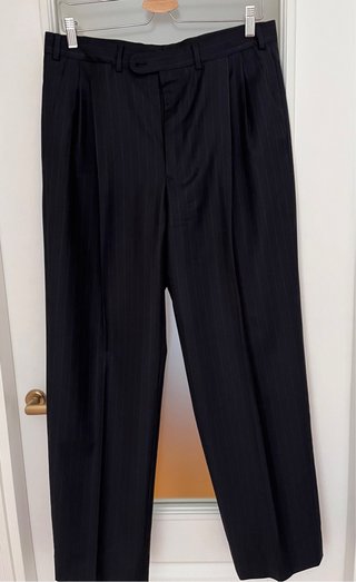 Traje de caballero 100% lana azul marino