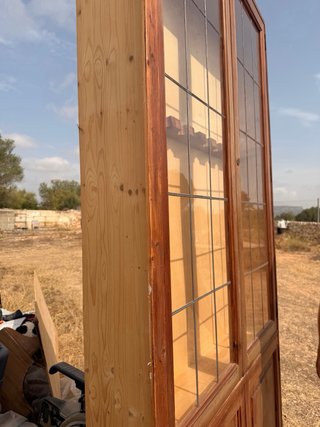 Vitrina expositora / Armario madera y cristal
