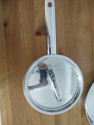 Set sartén y olla IKEA acero inoxidable