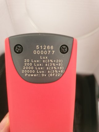 Luxómetro EGA Master 20000 Lux