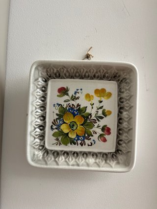 Piattino decorativo floreale vintage