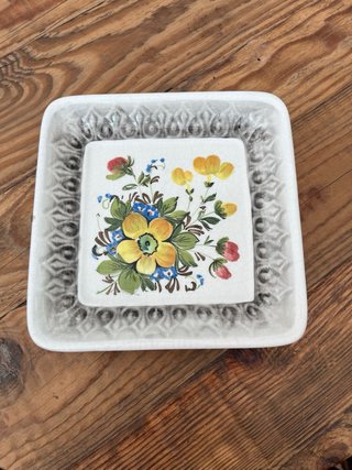 Piattino decorativo floreale vintage