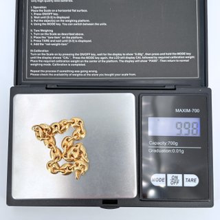 Pulsera Oro 18K, Calabrote, 9.98gr, 19cm