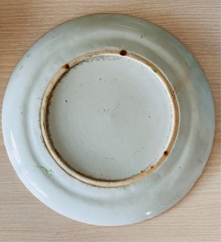 Plato de porcelana china antiguo