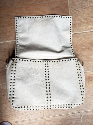 Bolso Carolina Herrera Blanco y Dorado