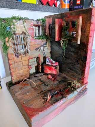 Diorama The Last of Us fatto a mano