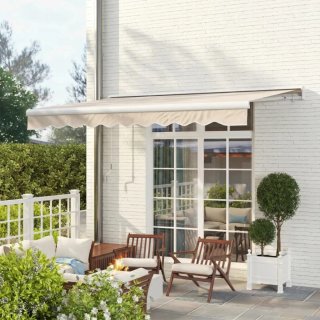 Toldo beige de tela