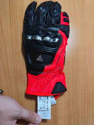 Guantes Dainese Moto Rojos y Negros Talla M