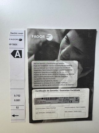 Horno Fagor Innovation Class A