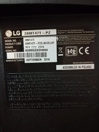 TV LG 28 pulgadas