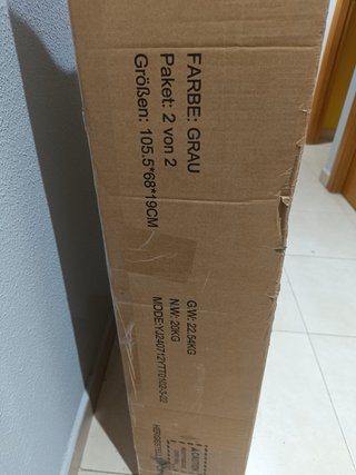 Sofá Cama Gris y Blanco