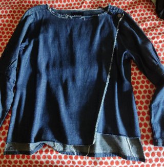 Camisa Waven azul TALLA GRANDE