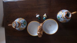Servizio Olio Aceto Deruta Vintage Ceramica