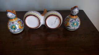 Servizio Olio Aceto Deruta Vintage Ceramica
