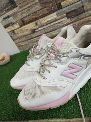 New Balance Scarpe Donna Rosa Bianco
